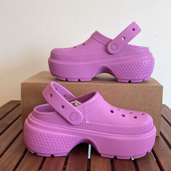 NWT Crocs Stomp Clog Bubble Women Size 8 Men Size 6(209347-6WQ) - Picture 4 of 12